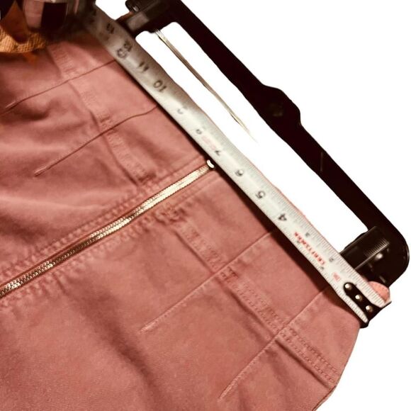 We The Free Pink Denim Zip-Up Mini Skirt Size 29/8 - Picture 8 of 9